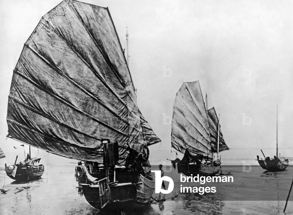 Junks in North Vietnam, circa 1920
