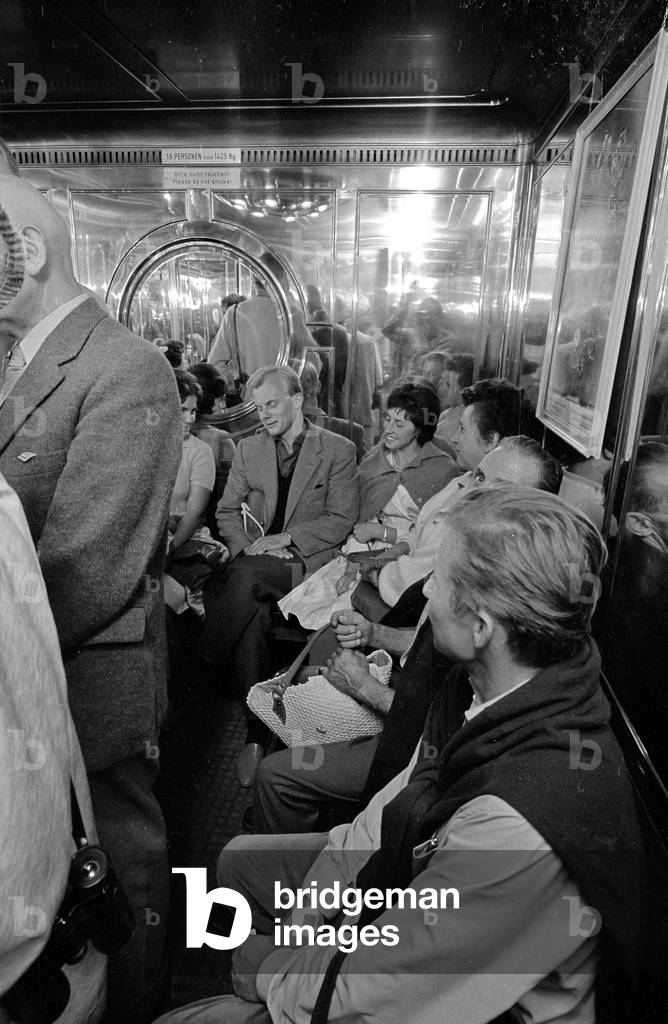 The Kehlstein elevator, 1960 (b/w photo)