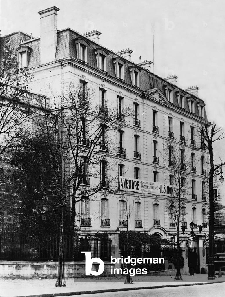Accommodation of the German delegation at the peace conference of Versailles, 1919 (b/w photo)