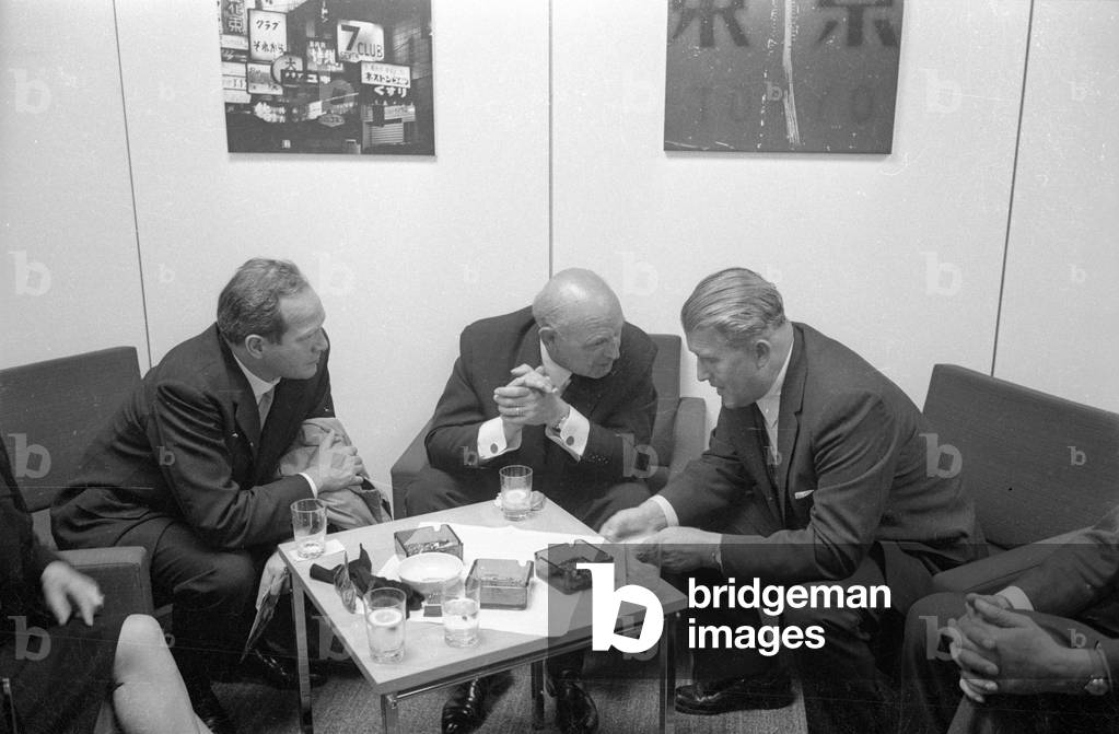 Wernher von Braun at the IVA, 1965 (b/w photo)