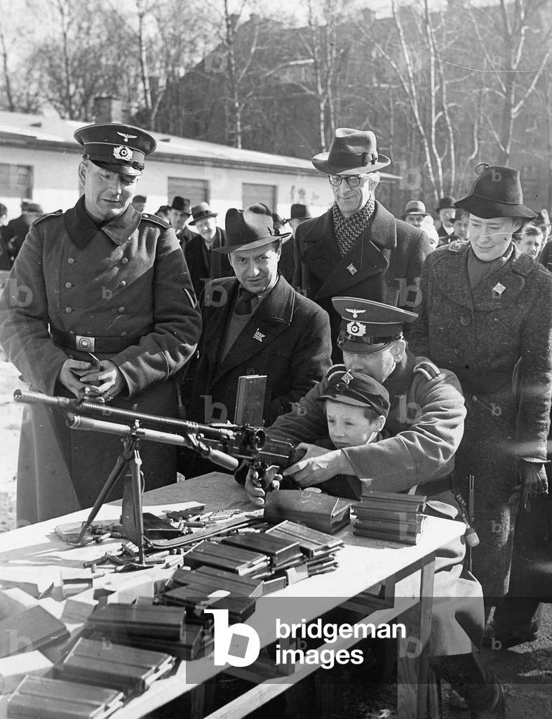 Hitler Youth members during the Second World War, 1940 (b/w photo)