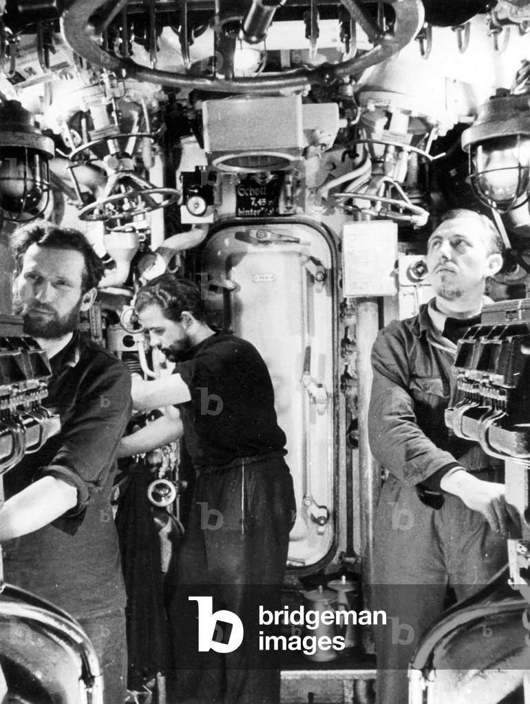 German U-boat campaign in the Second World War (b/w photo)