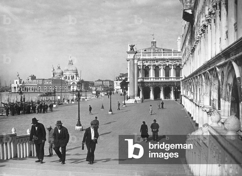 Doges' Palace and Piazza San Marco, 1934 (b/w photo)