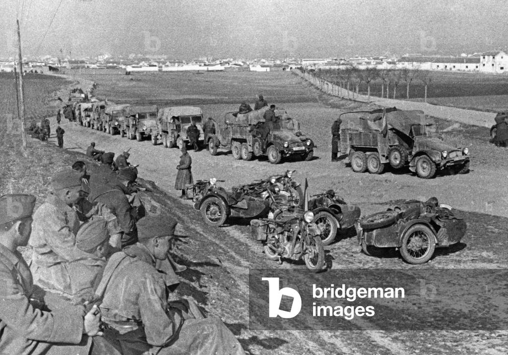 Anti-aircraft battery of the Condor Legion having a rest, Spain, 1939