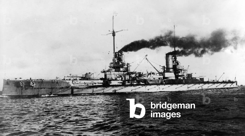 S.M.S. Friedrich the Great, 1916 (b/w photo)