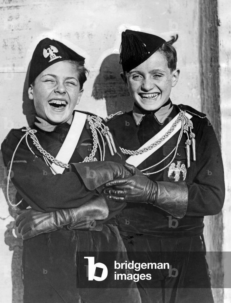 Members of the 'Opera Nazionale Balilla' in Italy, 1935. (b/w photo)