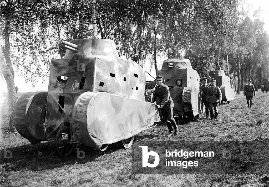 Dummy tanks of the Reich army, 1926 (b/w photo)