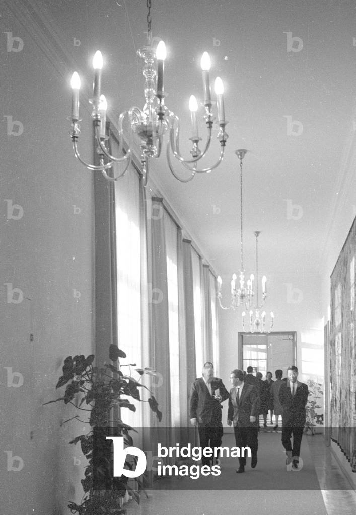 Ludwig Erhard in Bonn, 1964 (b/w photo)
