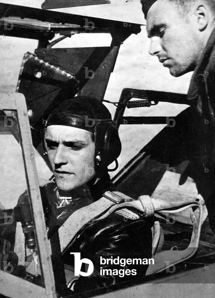 Hans-Joachim Marseille, 1942 (b/w photo)