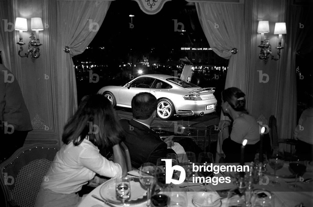 Showing of new Porsche 911 Turbo car at Konigshof hotel, Munich, June 2000
