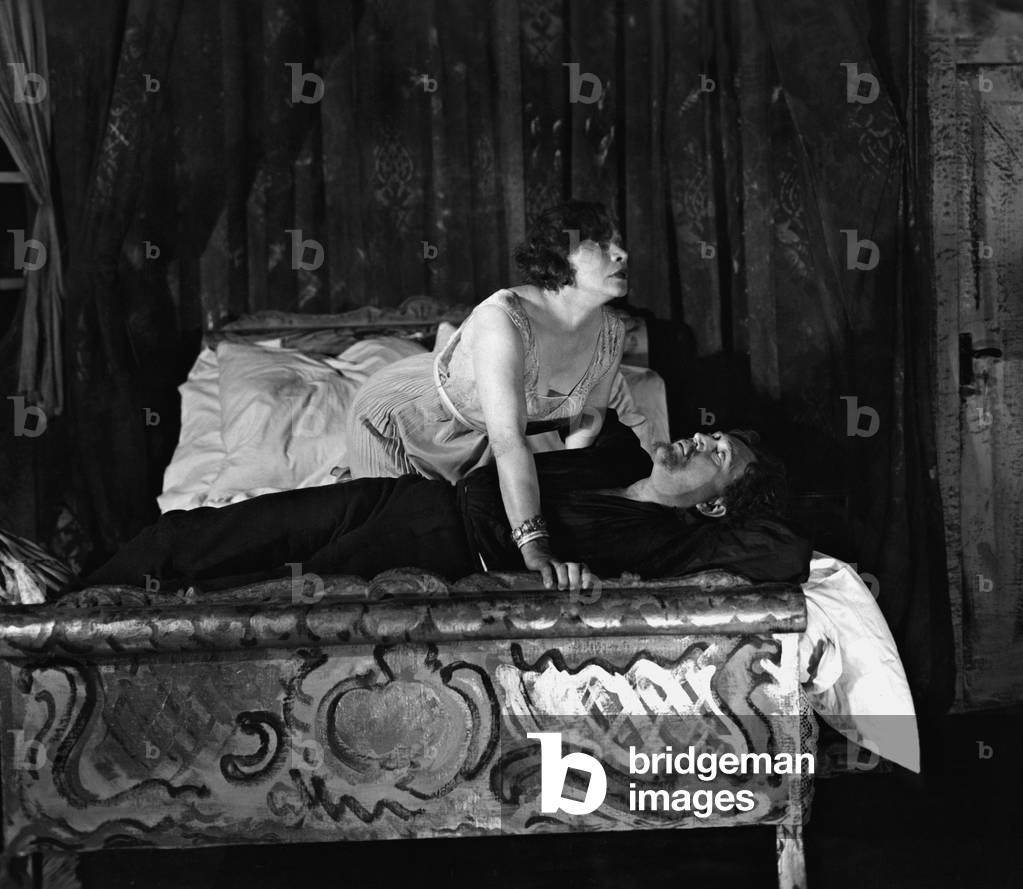 Otto Laubinger and Tilla Durieux in 'Treibjagd', 1929 (b/w photo)