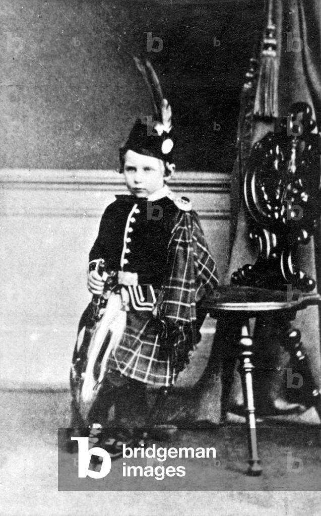 Wilhelm as a child (b/w photo)