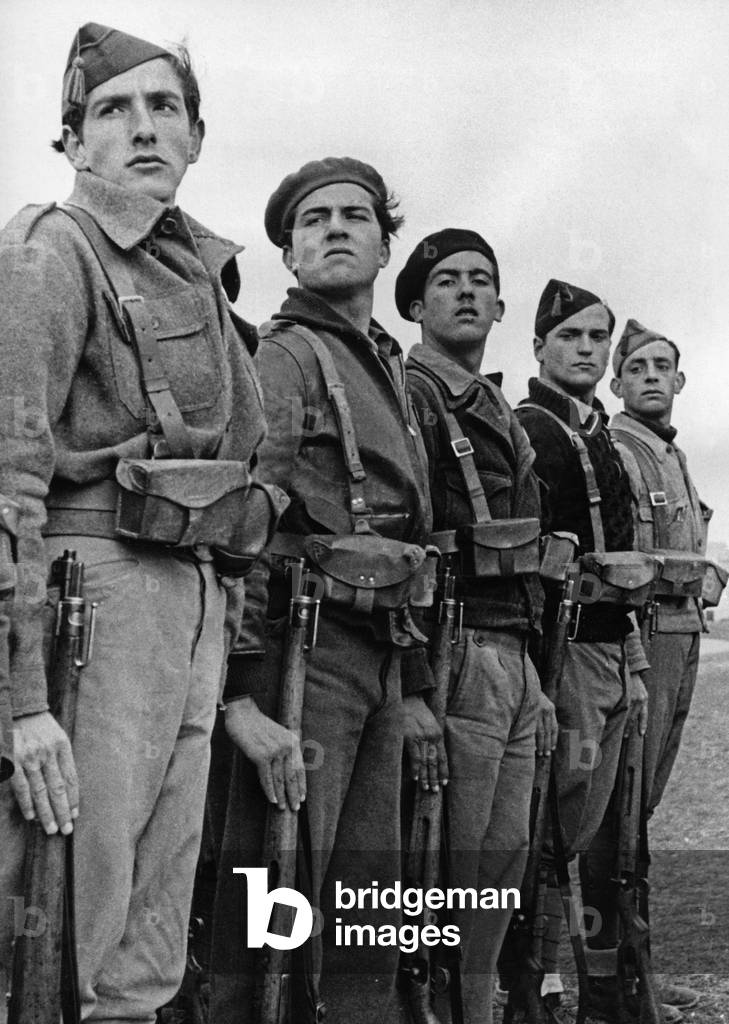 Officer candidates in the Spanish Civil War, Spain, 1936-39