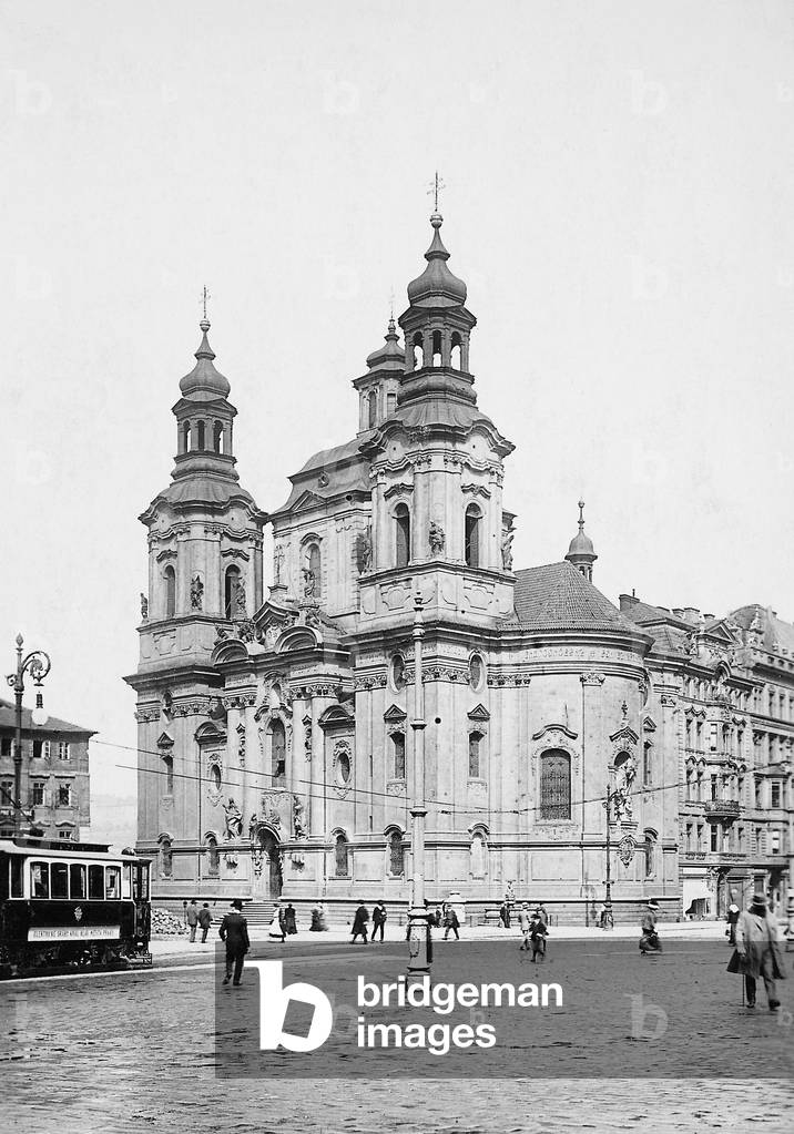 Russian Church in Prague, 1913 (b/w photo)