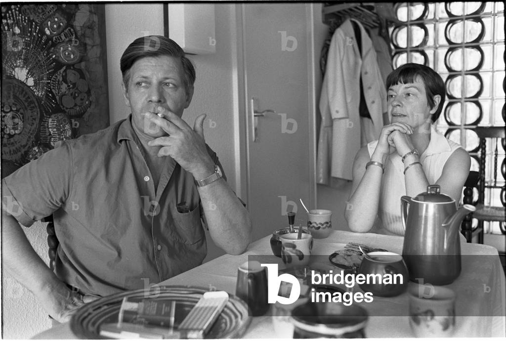 Helmut and Loki Schmidt, 1970 (b/w photo)