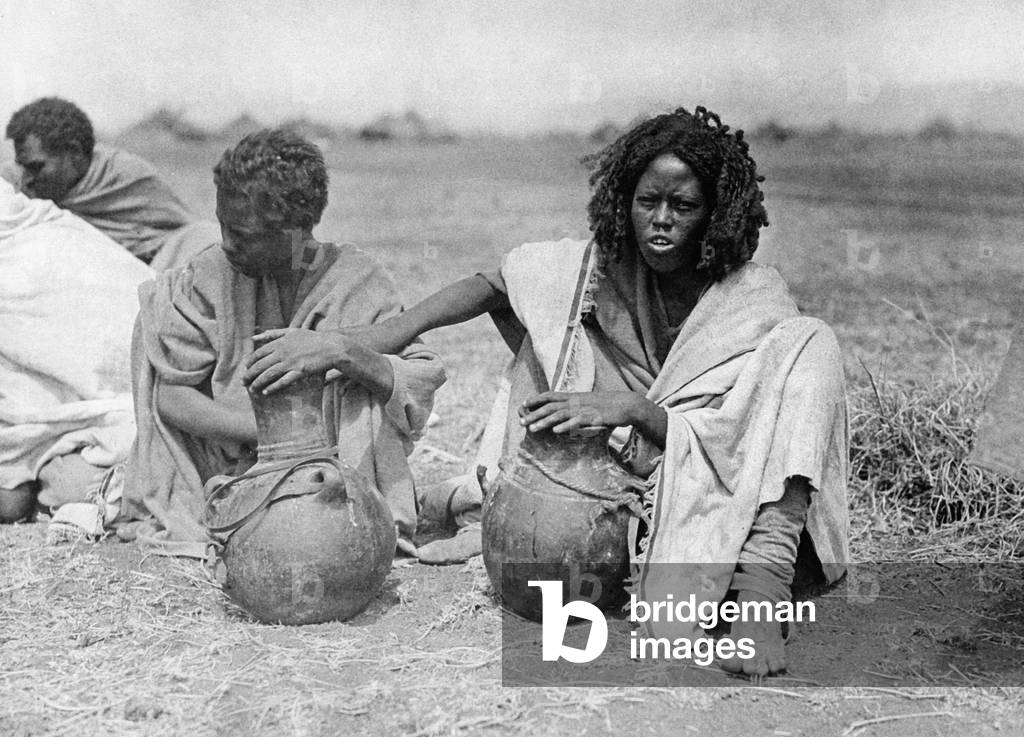 Women in Abyssinia, 1935 (b/w photo)