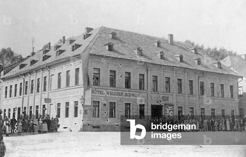 Riots in Graslitz Bohemia, 1908