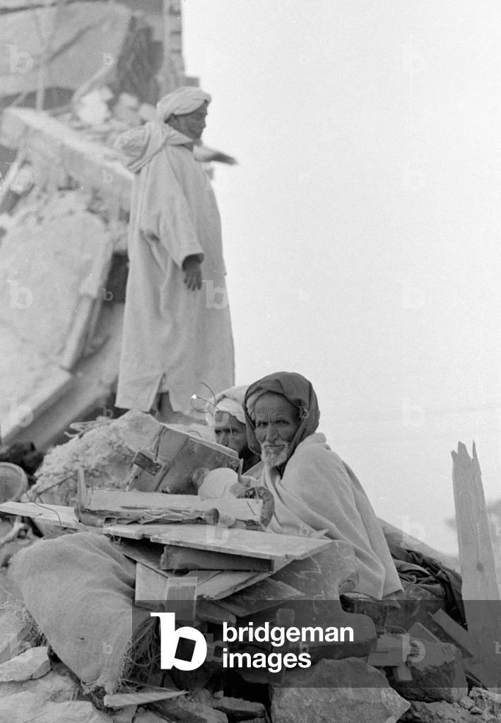 Earthquake in Agadir, 1960 (b/w photo)