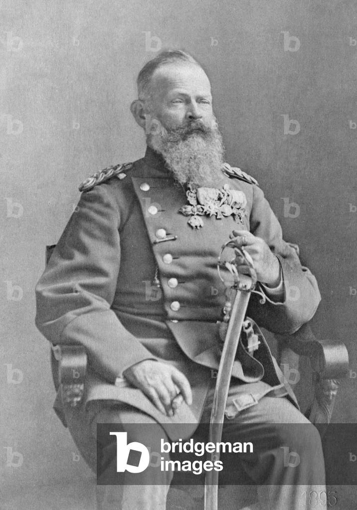 Prince Regent Luitpold of Bavaria, 1885 (b/w photo)
