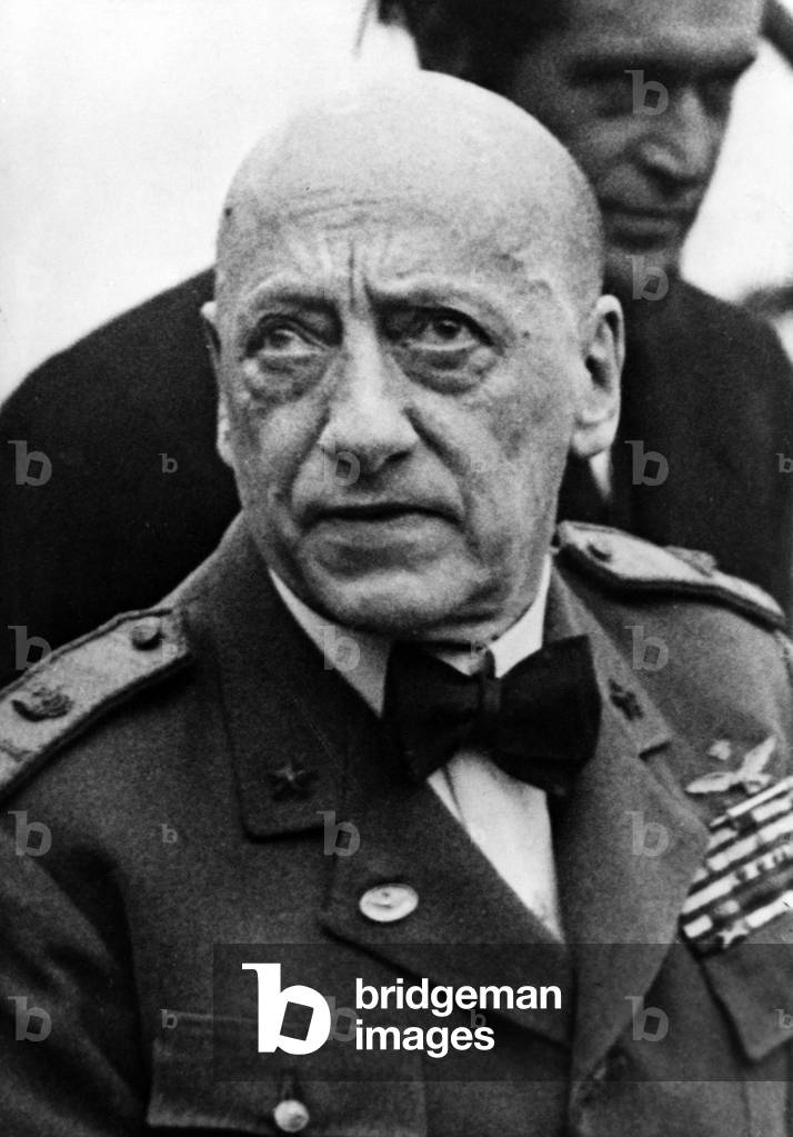 Gabriele D´ Annunzio, 1937 (b/w photo)