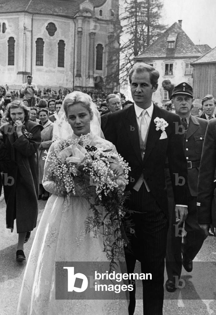 Maria Schell, 1957 (b/w photo)