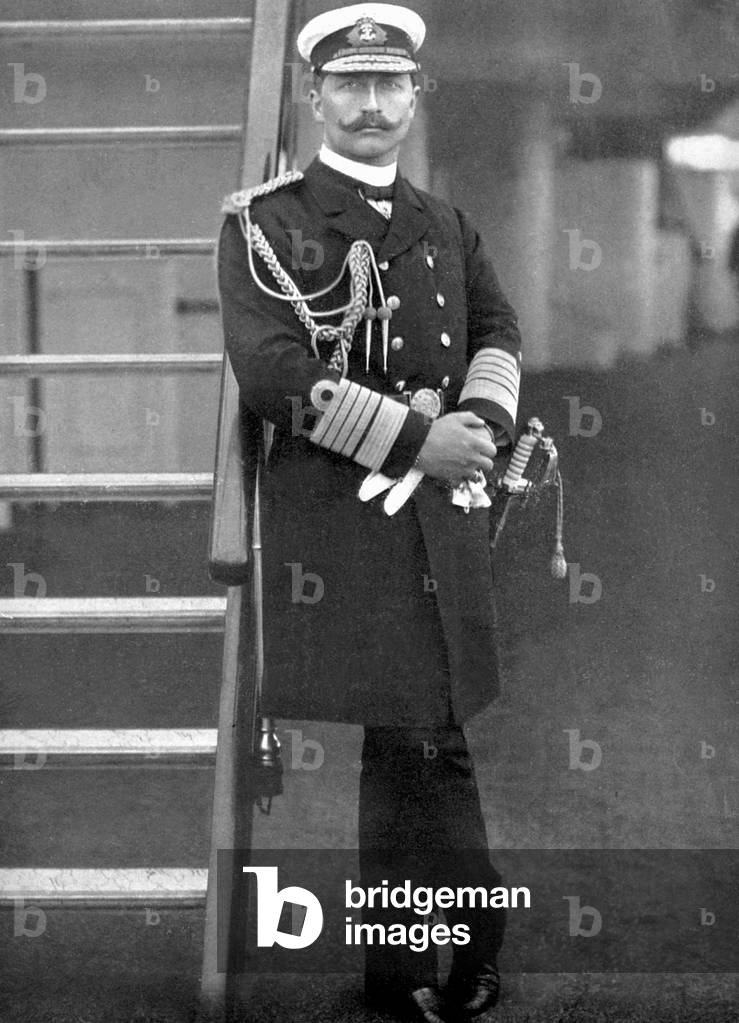 German Emperor Wilhelm II.  (b/w photo)