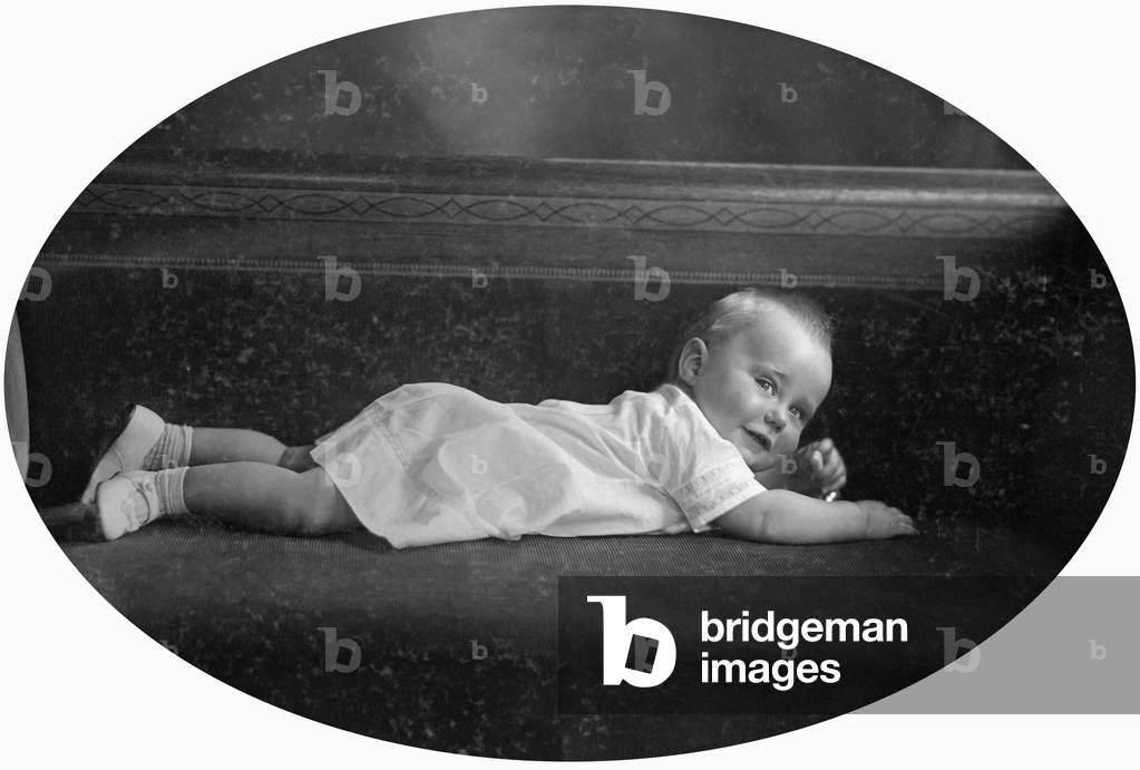 Hereditary Grand Duke of Saxe-Weimar-Eisenach, 1877 (b/w photo)