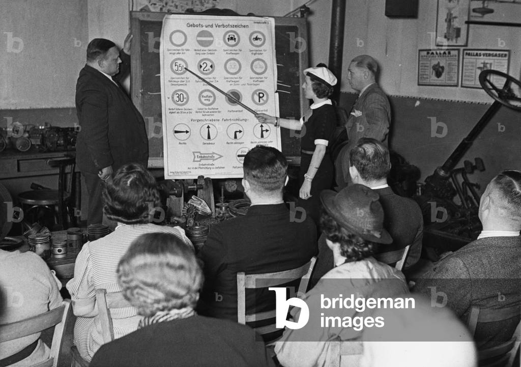 Driving School, 1930's (b/w photo)