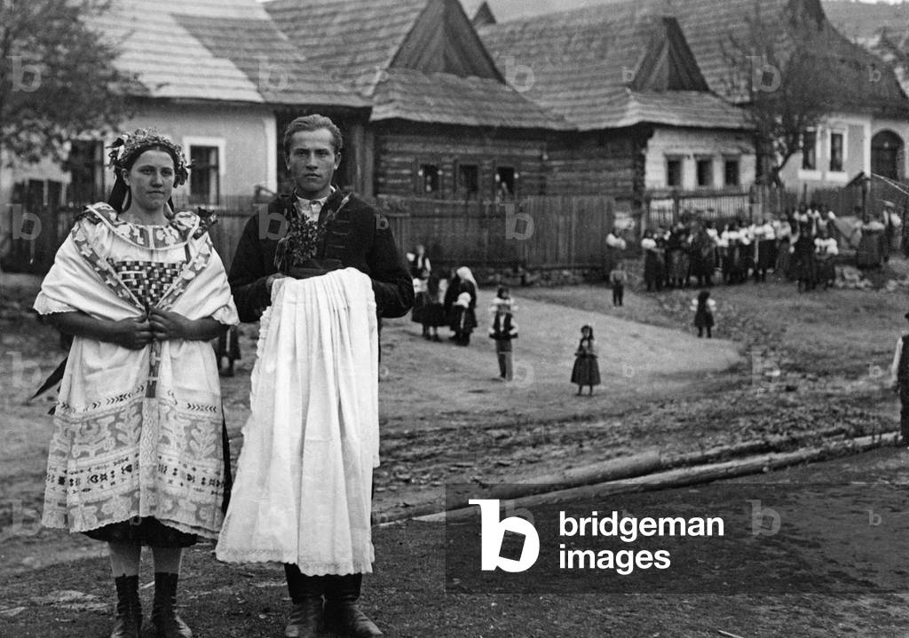 Bridal couple in the Spis, 1930