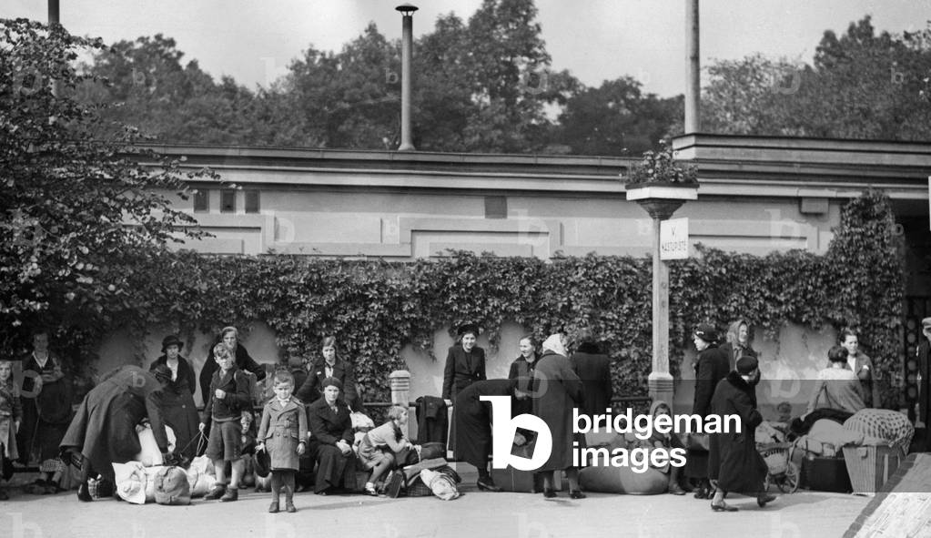 Refugees from the Sudetenland in Prague, 1938