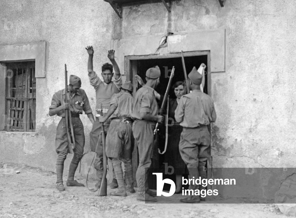 Spanish national raid after the conquest of Irun in the Basque country, 1936