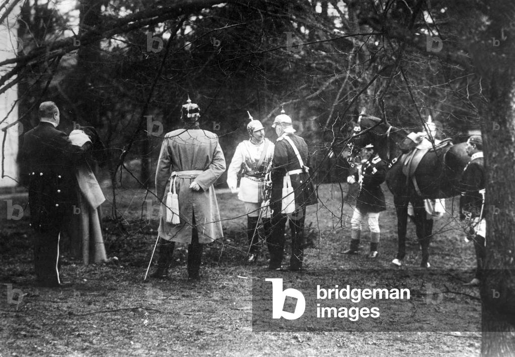 Emperor William II with Otto von Bismarck in Friedrichsruh, 1895