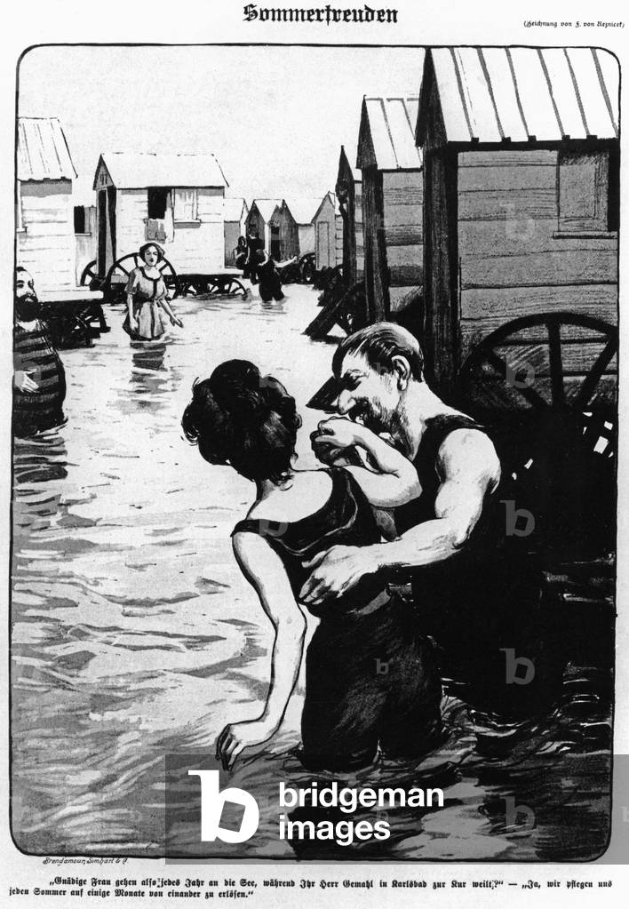 Beach holiday, 1910