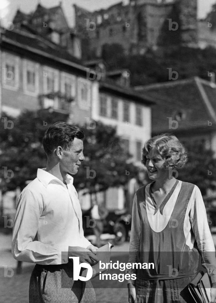 Students in Heidelberg, 1930