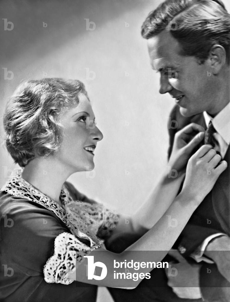 Charlotte Ander and Gustav Froehlich in 'Voruntersuchung', 1933 (b/w photo)