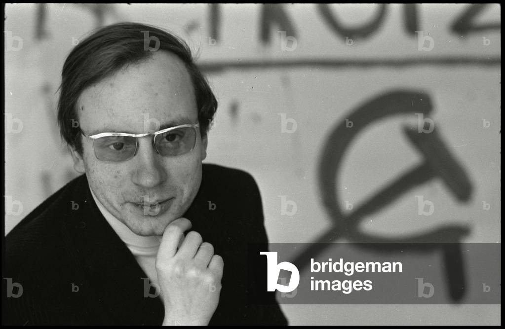 Hans Jürgen Krahl in Frankfurt, 1969 (b/w photo)