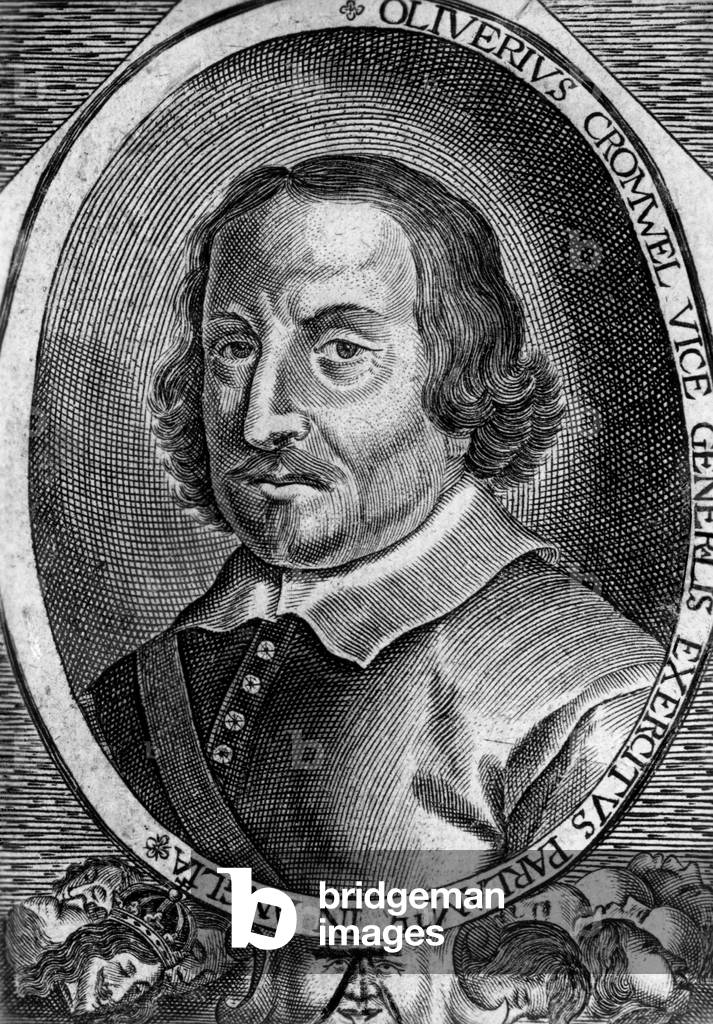 Oliver Cromwell (b/w photo)