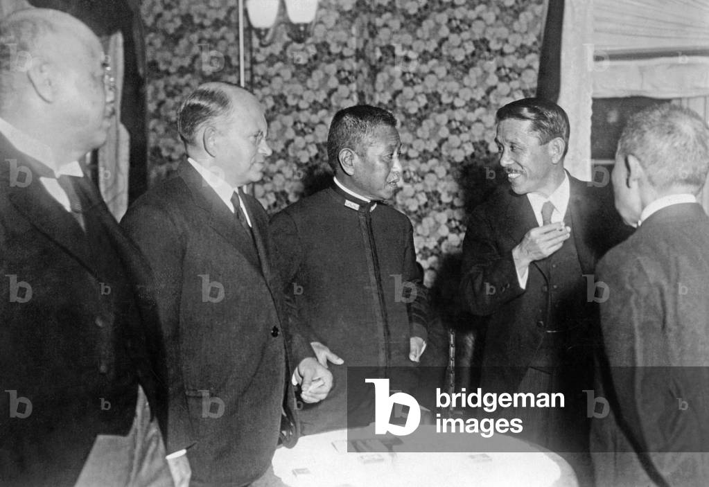 Soviet-Japanese negotiations, 1936 (b/w photo)