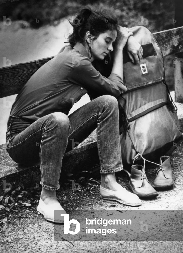 Teenager on vacation, 1970-99 (photo)