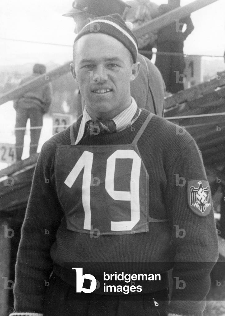 Josef Bradl at the World Ski Championships, 1939