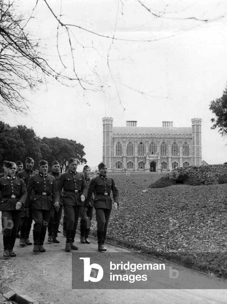 German soldiers during their occupation of the Channel Islands, 1940-45 (b/w photo)