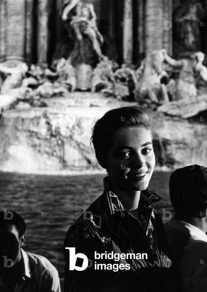Ingeborg Schoener, 1956 (b/w photo)