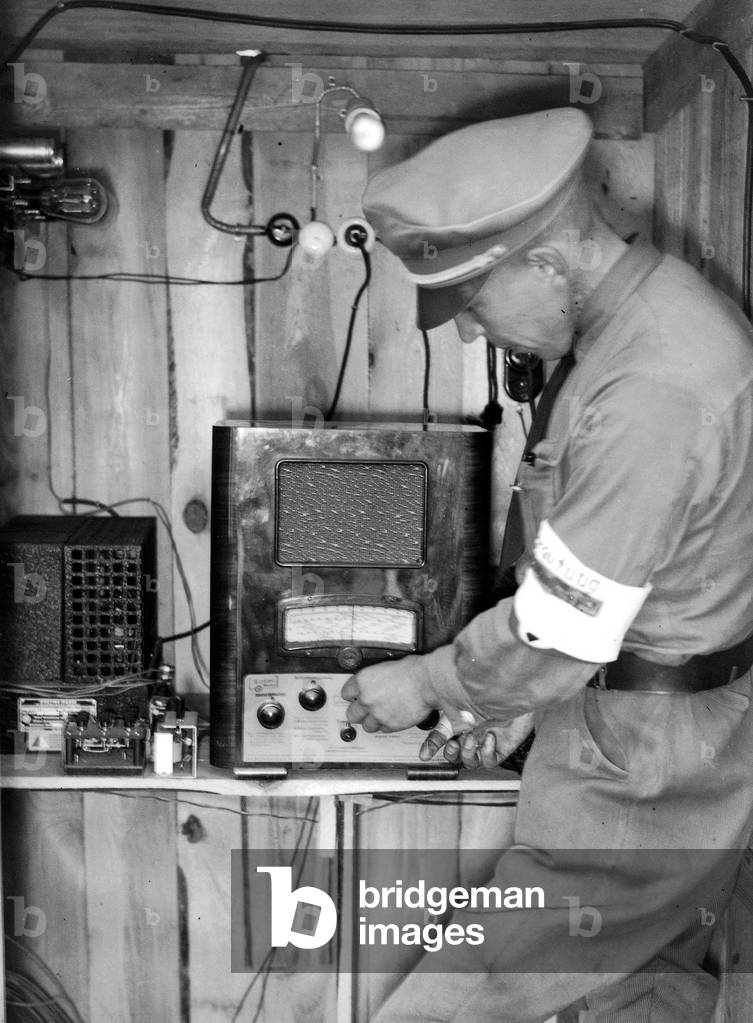 Camp commander of a training camp, 1934 (b/w photo)