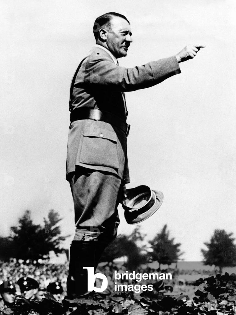 Adolf Hitler in Nuremberg, 1935 (b/w photo)