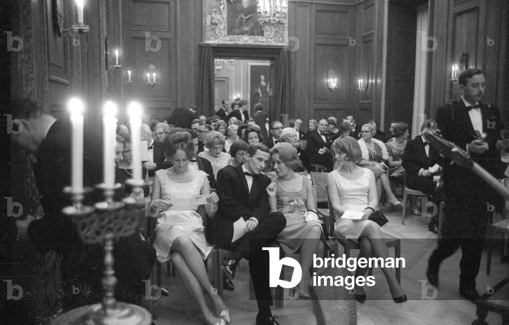 The wedding of the Duke of Oldenburg, 1965 (b/w photo)