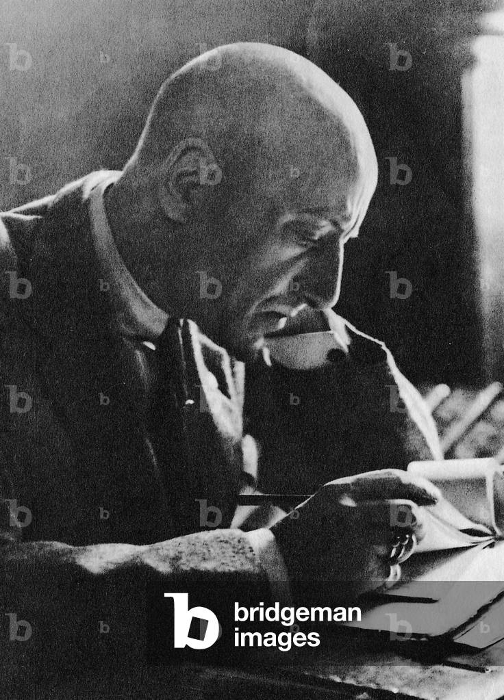 Gabriele d'Annunzio (b/w photo)
