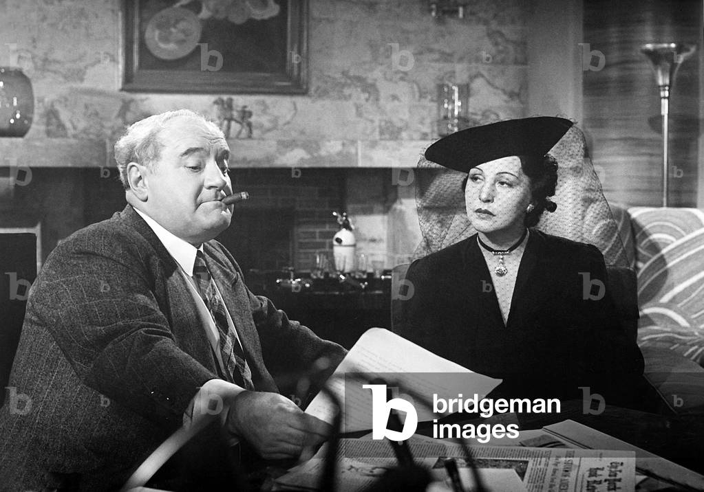 Leo Peukert and Dagny Servaes in 'Sensational trial Casilla', 1939 (b/w photo)