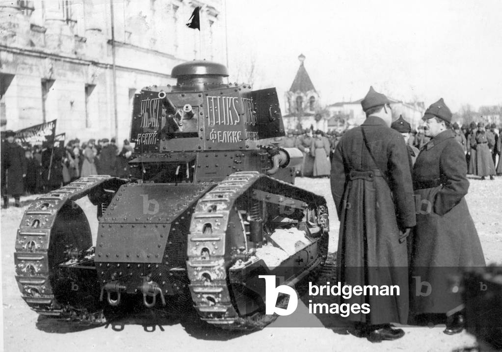 Soviet Army tank, 1928 (b/w photo)