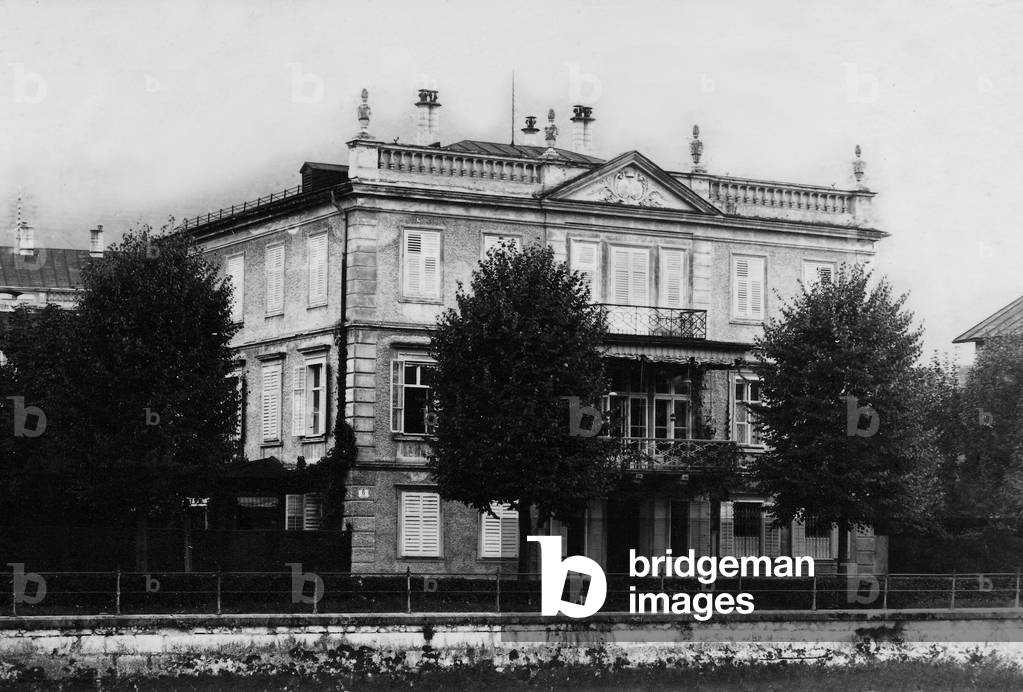 The villa of Franz Lehar, 1926 (b/w photo)