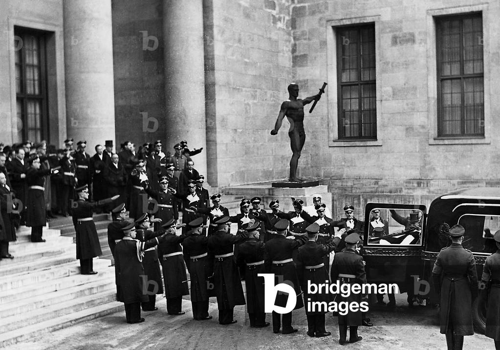 State funeral for Franz Guertner, 1941 (b/w photo)